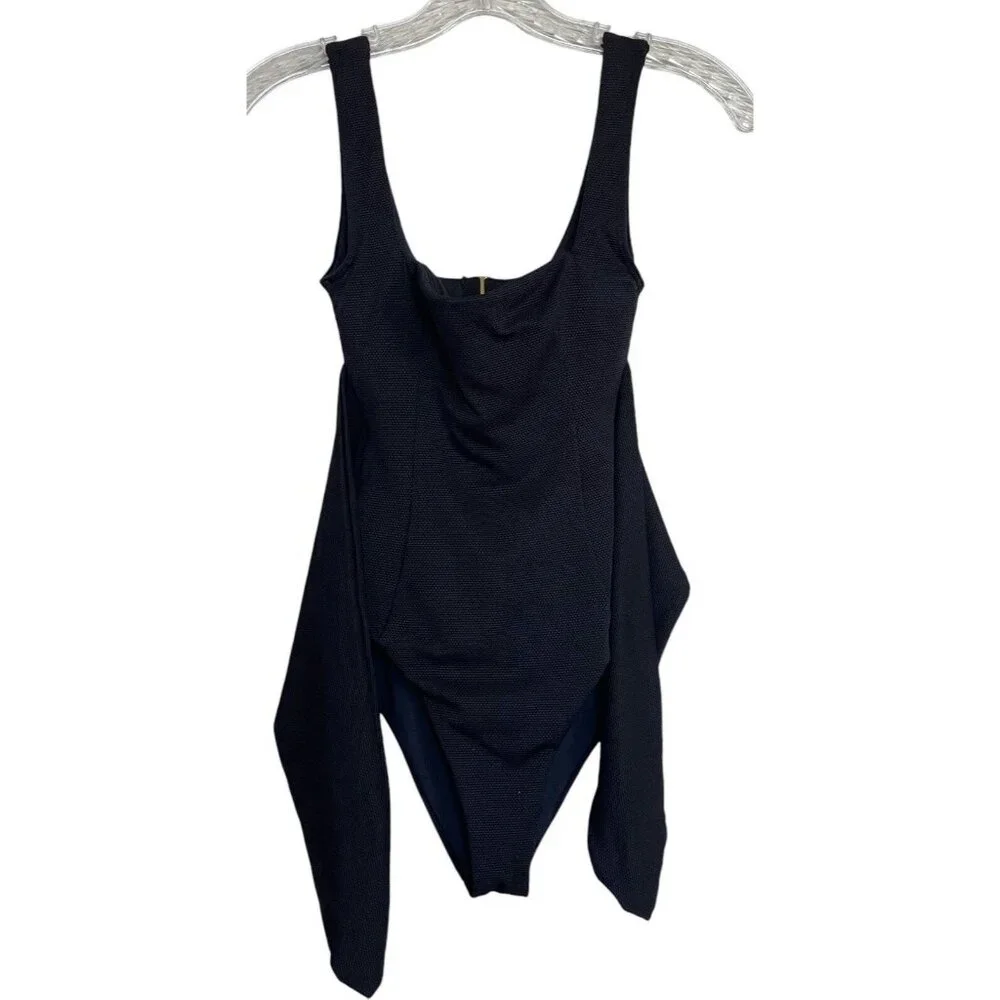 $183 L Space Black‎ Balboa One Piece Swimsuit Size XS 4 Tie Front